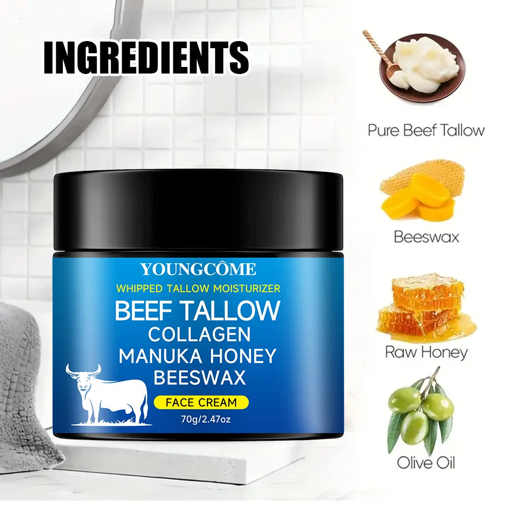 Tallow face cream raw Honayolive oil Anti Aging Face Cream