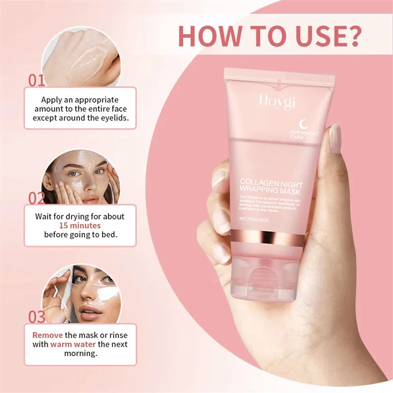 75ml Collagen Night Mask – Hydrating, Brightening & Firming