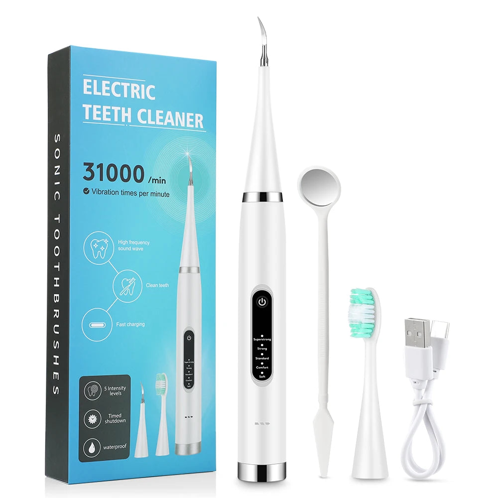 Electric Sonic Teeth Cleaner – 5 Modes for Tartar & Stain Removal