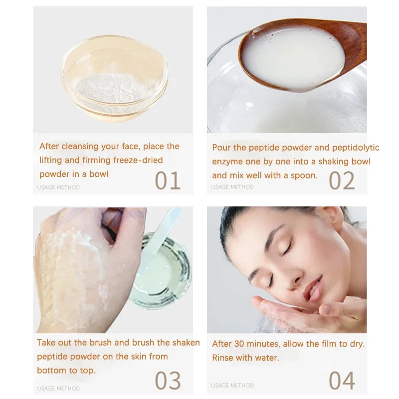 Korean Collagen & Hyaluronic Acid Face Mask – Firming, Brightening & Hydrating