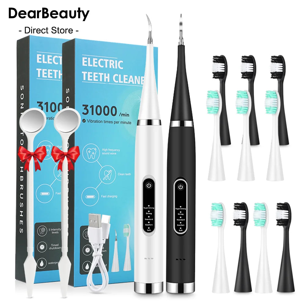 Electric Sonic Teeth Cleaner – 5 Modes for Tartar & Stain Removal